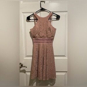 City Studio Blush Lace Mini Dress in Great Condition. Size 1. $10